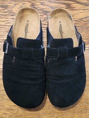 Suede Slip On Clog Size 10